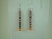 Image of Peyote Stick Earrings "New Orleans"