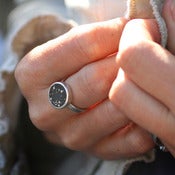 Image of Sterling Silver and Ebony Sisterhood Ring