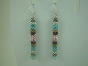 Image of Peyote Stick Earrings "Miami Heat"