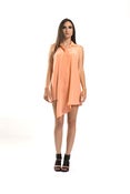 Image of Asymmetrical Shirtdress