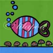 Image of big fish (greetings card)