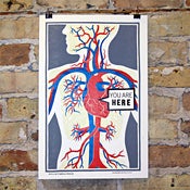 Image of You Are Here Letterpress Print
