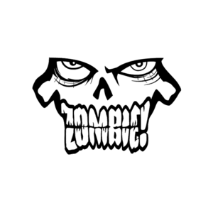 Image of ZOMBIE! White Logo Tee