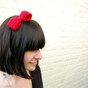 Image of Red Bow Alice Band