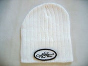Image of Oval Logo Ribbed Beanie Hat/Headstock Beanie Hat