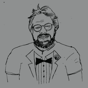 Image of the gentleman (steve wozniak tribute tee)
