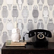 Image of Owls of the British Isles Wallpaper