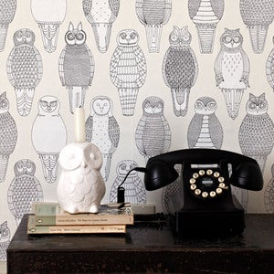 Image of Owls of the British Isles Wallpaper