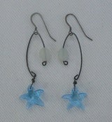 Image of Fishing Lure Inspired Earrings~Aquamarine & Sea Green