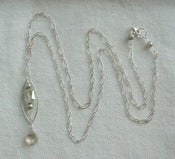 Image of Marquise Swavorski Crystal and Pearl Necklace