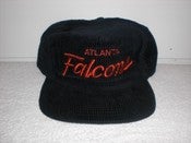 Image of VINTAGE ATLANTA FALCONS SCRIPT SNAPBACK NFL RARE DS HAT CAP