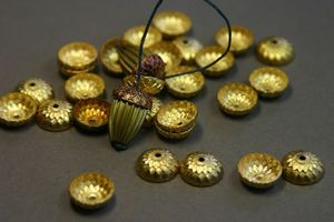 Image of A Brass Acorn Top