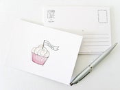 Image of letterbox love - 'happy birthday' cupcake