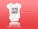 Image of Baby Word Collage Onesie - White