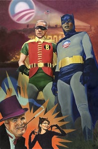 Image of Batmobama and Robiden  |  prints