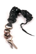 Image of MONO - LEATHER CROCHET KEYCHAIN