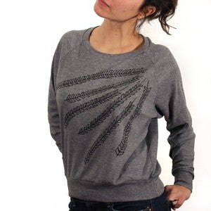 Image of Arrow Print Tri blend Pullover - (Heather Gray)