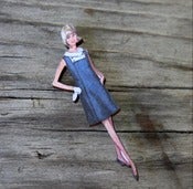 Image of Vintage Fashion Model Collection Brooch - Norma