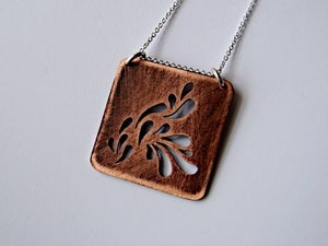 Image of Droplets Copper Pendant