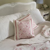 Image of Paisley and Linen Cushion