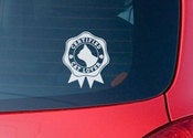 Image of "Certified Cat Lover" Bumper Sticker 5X5 Transparent