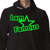 Image of I Am Famous (Black & Neon Green)Hoodie