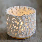 Image of Tangled Web Small T-Light Holder (GOLD)