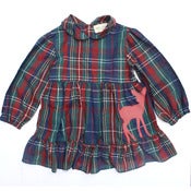 Image of Plaid Dress with deer 