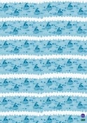 Image of Blue Boats Wrapping Paper - A1, gloss