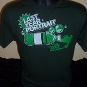 Image of GREEN "edgy poprock with half the calories" shirt