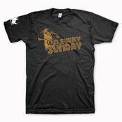 Image of Charge Clothing Vintage Wash "On any sunday" Black T-shirt