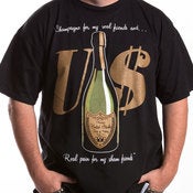 Image of Champagne Tee Black