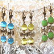 Image of 'Gourmandes double perles de...' (n°3) Boucles d'oreilles