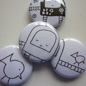 Image of hand pressed magnets - 4 pack