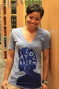 Image of I love My Hair-V neck