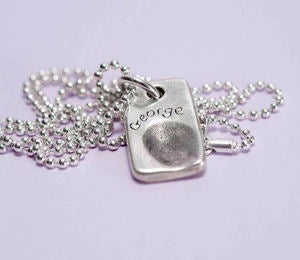 Image of Fingerprint Necklace for Dad
