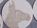 Image of Letterpress Zebra Coasters