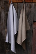 Image of Torchon de cuisine (50 cm x 70 cm), gris ficelle / gris argenté