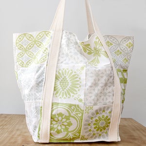 Image of Cotton BAG - Grey/Green