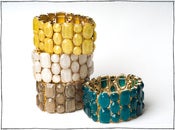 Image of Marlyn Schiff glass stone bangles