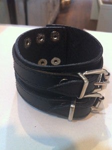 Image of Double Buckle Leather Cuff