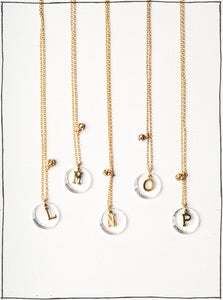 Image of Diane Yang initial necklace