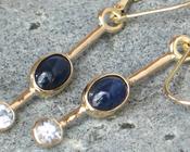 Image of Double Sapphire Dangles