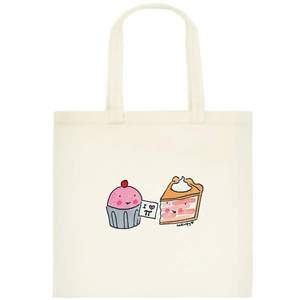 Image of Tote Bag: Cake Loves Pie Tote