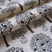 Image of Orchard - Black on hemp/organic cotton