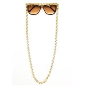 Image of LOVE / HATE CONVERTIBLE CHAIN SUNGLASSES