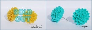 Image of Modern Vintage Mum Earrings - Click to see all available colors