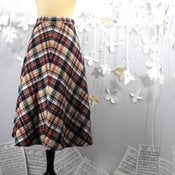 Image of Dean's List - 1970's preppy plaid vintage skirt