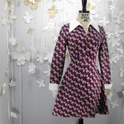 Image of Strawberry Fields - 1960's Mini Strawberry Dress