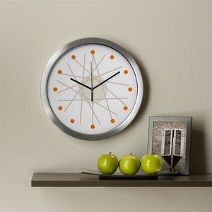 Image of haywire orange wall clock